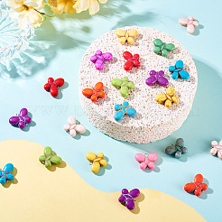 35Pcs Synthetic Turquoise Dyed Butterfly Charms&nbsp;PALLOY-TAC0120