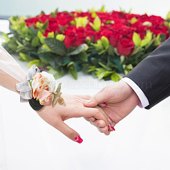 Silk Cloth Silk Ribbon Wrist Corsage&nbsp;AJEW-WH0277-62A
