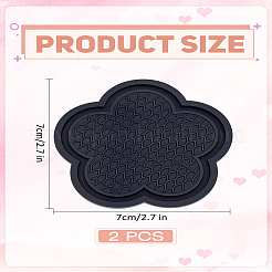 2Pcs PVC Coaster&nbsp;AJEW-LP0006-77A