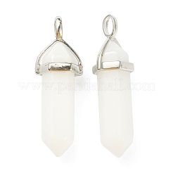 Natural White Jade Pendants&nbsp;X-G-M378-01P-A12