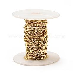 Rack Plating Brass Curb Chains&nbsp;KK-E015-03G