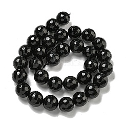 Faceted Natural Banded Agate Beads Strands&nbsp;G-F447-12mm-O09