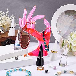 7Pcs 4 Style Acrylic Ring Displays&nbsp;RDIS-NB0001-08