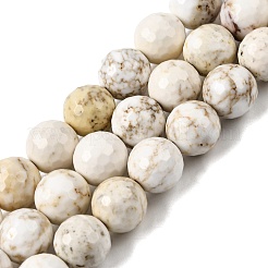 Natural Magnesite Beads Strands&nbsp;G-P598-E-10mm-03