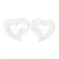 Natural Freshwater Shell Pendants&nbsp;SHEL-T020-35