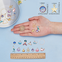 DIY Ocean Themed Earring Making Kits&nbsp;DIY-SC0001-96G
