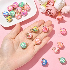 20Pcs Handmade Polymer Clay Pendants&nbsp;CLAY-YW0002-55