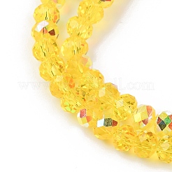 Electroplate Transparent Glass Beads Strands&nbsp;EGLA-A046-01A-19