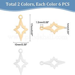 201 Stainless Steel Laser Cut Pendants&nbsp;STAS-UN0013-47