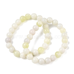 Natural Jade Round Beaded Stretch Bracelets&nbsp;GG-CBA12F1-02A-13