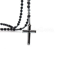 Black Labradorite & Black Hematite Pendant Necklaces&nbsp;PW-WG39403-01