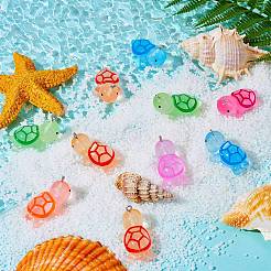 30Piece 6 Styles Transparent Resin Pendant Turtle Luminous Resin Pendant DIY Decorative Accessories&nbsp;JX868A