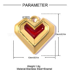 304 Stainless Steel Enamel Pendants&nbsp;STAS-OY017-80G-02