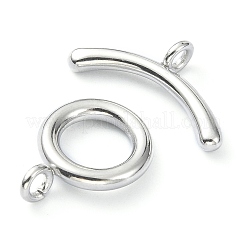 Non-Tarnish 304 Stainless Steel Toggle Clasps&nbsp;STAS-E194-09P-A