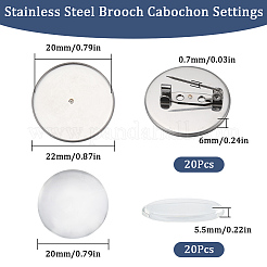DIY Blank Dome Brooch Making Kit&nbsp;DIY-SC0023-85
