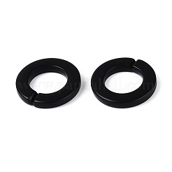 Opaque Spray Painted Acrylic Linking Rings&nbsp;LS-OACR-S021-73A-C01