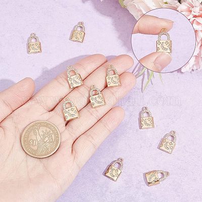 Brass Rhinestone Pendants&nbsp;FIND-WH0144-27KCG-1