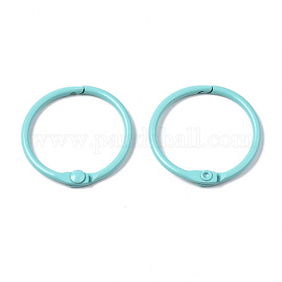 Spray Painted Iron Split Key Rings&nbsp;IFIN-T017-01-1
