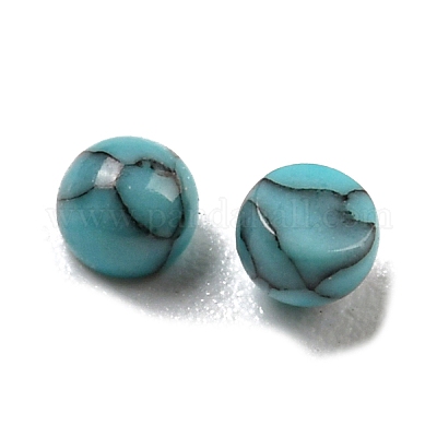 Dyed Handmade Synthetic Turquoise Cabochons&nbsp;G-B070-19B-1