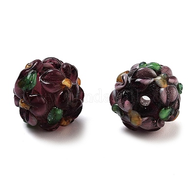 Handmade Lampwork Beads Strands&nbsp;LAMP-N021-015A-11-1