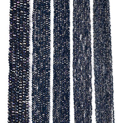 Electroplate Glass Beads Strands&nbsp;EGLA-A044-P2mm-B16-1