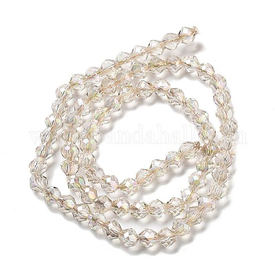 Electroplate Glass Beads Strands&nbsp;GLAA-A014-02H-1