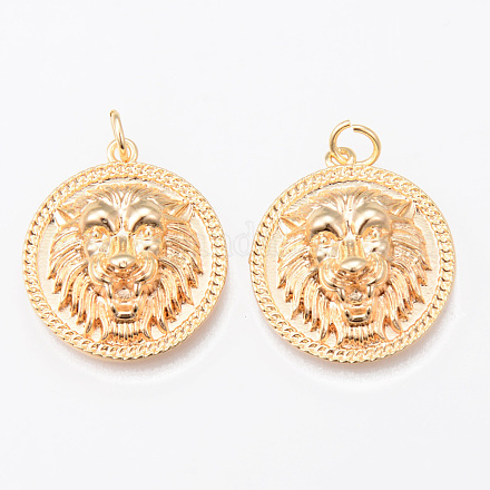 Brass Pendants&nbsp;KK-N232-187G-NF-1