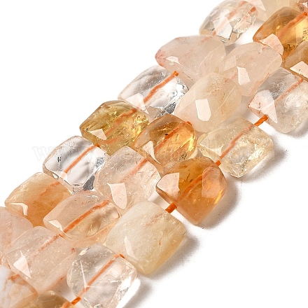 Heated Natural Citrine Beads Strands G-C109-A11-01-1