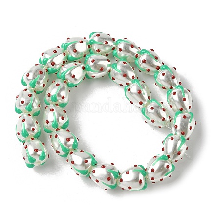 Baking Paint Baking Paint Glass Beads LAMP-Z014-02B-1