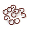 Iron Open Jump Rings, Round, Saddle Brown, 17 Gauge, 8~8.5x1.2mm, Inner Diameter: 5~6mm