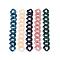 Handmade Acrylic Curb Chains, Twisted Chain, Imitation Gemstone Style, for Jewelry Making, Mixed Color, Link: 23.5x23.5x4mm, 39.37 inch(1m)/strand