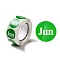Paper Sticker Rolls, Round Dot Decals for DIY Scrapbooking, Craft, Lime Green, 25mm, about 500pcs/roll