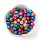 Baking Paint Opaque Acrylic Beads, Round, Mixed Color, 8mm, Hole: 1.5mm