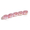 Gradient Color Opaque Resin Beads, with Glitter Powder, Apple, PeachPuff, 11.3x8.7mm