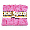 Polypropylene Fiber Ribbons, Wave Shape, Hot Pink, 7~8mm, 15yard/bundle, 6bundles/bag