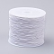 Elastic Cords, Stretchy String, for Bracelets, Necklaces, Jewelry Making, White, 1mm, about 19.68~21.87 yards(18~20m)/roll