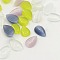 Cat Eye Cabochons, teardrop, Mixed Color, 13x8x2.5mm