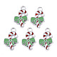 Alloy Candy Cane Enamel Pendants&nbsp;ENAM-R041-53-2