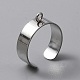 Stainless Steel Open Cuff Finger Ring Components&nbsp;STAS-WH0029-40A-P-1
