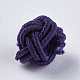 Polyester Weave Beads&nbsp;WOVE-K001-A14-2