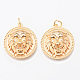 Brass Pendants&nbsp;KK-N232-187G-NF-1