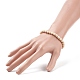 Natural Fossil Bead Stretch Bracelets&nbsp;X-BJEW-K212-A-015-4