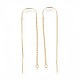 Brass Earring Findings&nbsp;KK-P153-33G-NF-1