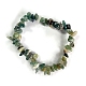 Natural Moss Agate Stretch Bracelets&nbsp;PW-WG56138-09-1