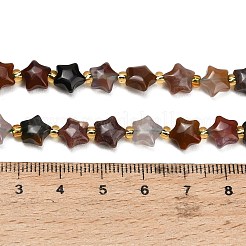 Natural Indian Agate Beads Strands&nbsp;G-Z080-A27-8mm
