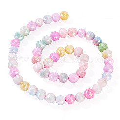 2 Strands Anti-Tarnish Electroplate Glass Beads Strands&nbsp;GLAA-TA0003-56