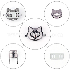 6 Sets 6 Styles Zinc Alloy Bag Twist Lock Accessories&nbsp;FIND-PH0002-24B
