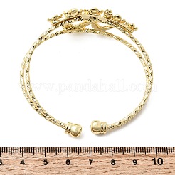 Brass Cuff Bangles&nbsp;BJEW-F526-03G