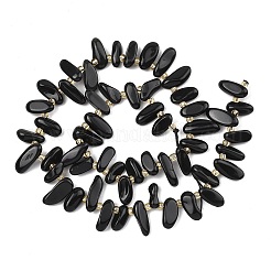 Natural Black Obsidian Beads Strands&nbsp;LS-G-F821-C02-01