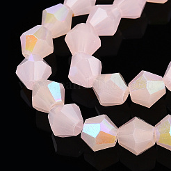 Imitation Jade Electroplate Glass Beads Strands&nbsp;EGLA-A039-J6mm-L07